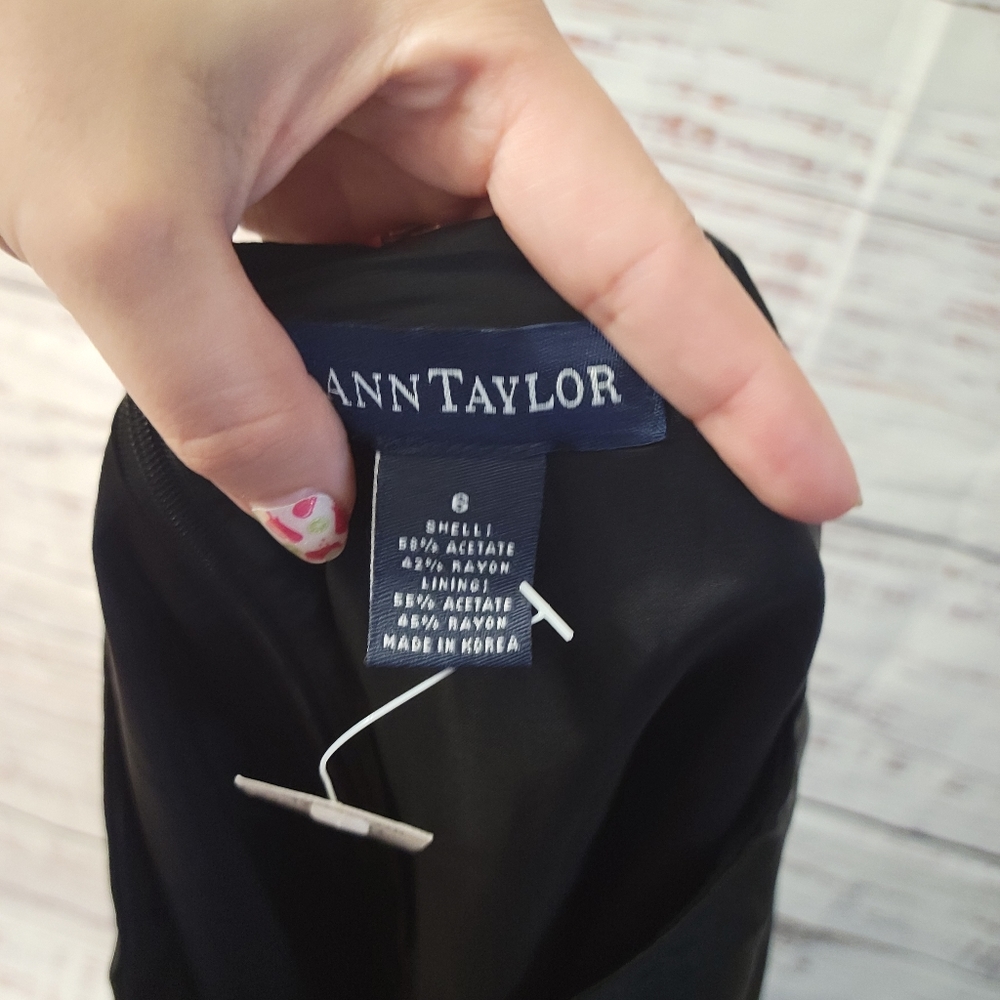 Ann Taylor S6  Black Maxi Skirt NWTS - Picture 4 of 4